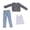 Black white grid, variant on Milaget 1/12 Male Figure Clothes Vest Shirt and Jeans for 6inch Male Soldier Figures Red grid