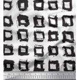 thumbnail image 1 of Soimoi White Rayon Fabric Square Geometric Printed Craft Fabric by the Yard 42 Inch Wide, 1 of 3