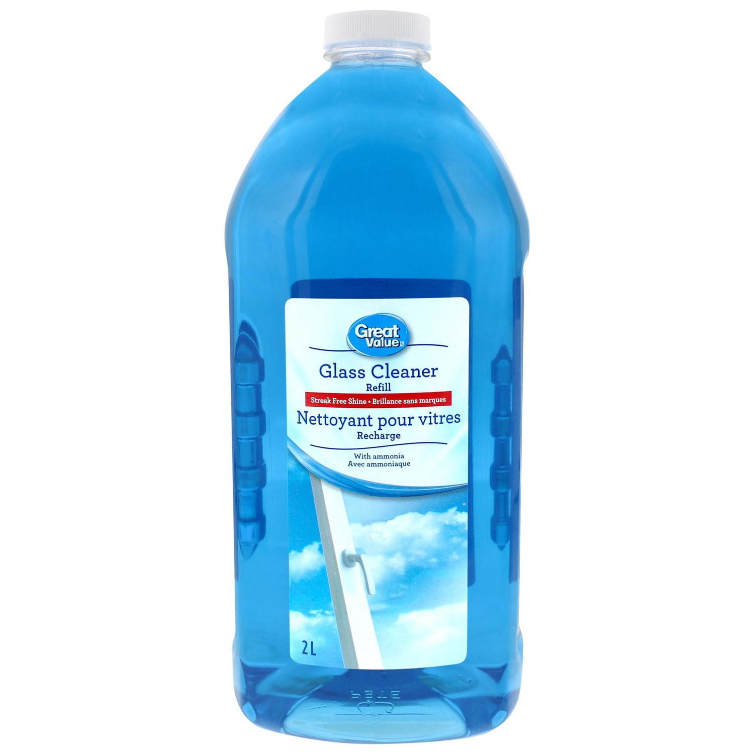 Great Value Nettoyant pour Vitres Recharge, 2L