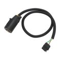 thumbnail image 3 of Trailer Brake Light Control Cord, Trailer Connector Cable Stable Performance Wear Resistant 0.9m 7 Way Round To 4 Way Flat  For Semi Trailers, 3 of 8