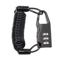 thumbnail image 1 of Portable Bike 3 Digit Combination Spring Cable Lock Anti Theft Resettable Bike  Cable Lock For Travel Luggage Helmet, 1 of 8