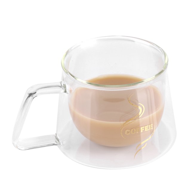 Coffee Cup, Practical Glass Water Cup, Easy To Carry Milk Cold Drinks For Coffee Tea
