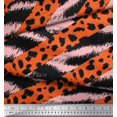 thumbnail image 3 of Soimoi Pink Rayon Fabric Leopard & Wild Animal Skin Print Fabric by Yard 56 Inch Wide, 3 of 3