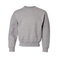 thumbnail image 2 of Jerzees Youth Fleece Crew Sweatshirt, Oxford, Medium, 2 of 4