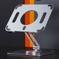 thumbnail image 3 of Support Pliable pour Tablette, Hauteur Réglable Multi-angle, Berceau en Aluminium, Appareil pour Tablettes, Support en Alliage, Montage à la Maison, de Bureau, Mains Libres, Support pour Ordinateur Portable, Cadeaux, Argent, 3 of 10