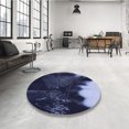 thumbnail image 4 of Ahgly Tapis Rectangulaire Lavable en Machine Intérieur Transitionnel Violet Pervenche, 2 Pieds x 4 Pieds, 4 of 7