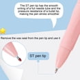 thumbnail image 4 of Gel Pens 0.5mm Fine Point Black Ink | 5 Pack Smooth Writing Frosted Non-Slip Grip | Multicolor Professional Office Journal Note Pens | Durable Clip | 2ml Each | 15cm Size | Gift Set, 4 of 6