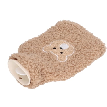 Hot Water Bottle, 1000ml PVC Hot Water Bottle with Cover Hand Warmers Bags Portable Removeable Washable Hot Therapy Hand Warmer Heated Pad[C]