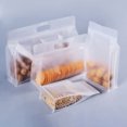 thumbnail image 3 of 10Pcs Food Packaging Bags Visible Design Reusable Moisture-Proof Good Sealing Effect Leakproof Food-Storage PET Clear Fresh-keeping Food Storage Zip Shut Bags for Home, 3 of 8