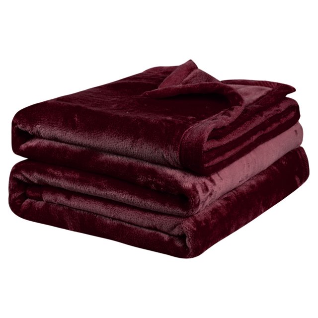 Unique Bargains Flannel Fleece Blanket Soft Warm Wide Hemmed