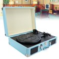 thumbnail image 1 of Turntable, 33/45/78 RPM Album Player, Vinyl Record Player, Blue Suitcase for Music Playing Vinyl Records US Plug,EU Plug,UK Plug, 1 of 7