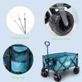 thumbnail image 4 of Chariot Utilitaire Pliant pour l'Extérieur avec Grosses Roues, Chariot de Jardin Pliable Robuste pour le Camping et les Courses, 4 of 7