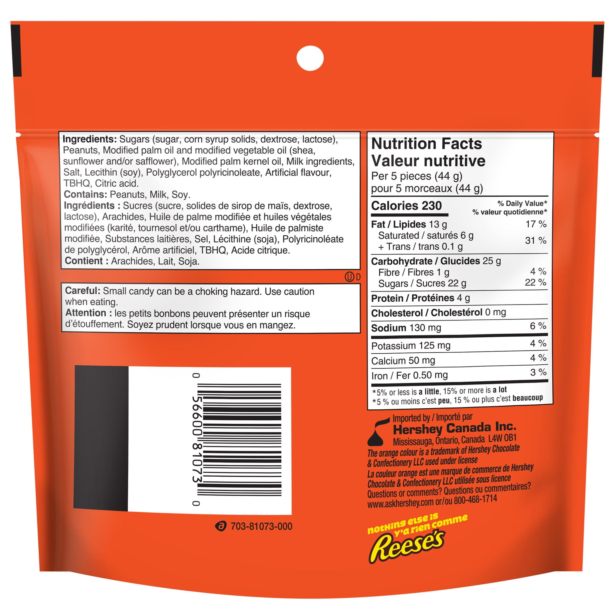 REESE'S Peanut Butter Cup White Creme Miniatures, 185g