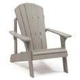 thumbnail image 1 of Backyard Lifestyles Adirondack Chair, Polycarbonate – Light Gray, Outdoor Patio Seating, 1 of 4