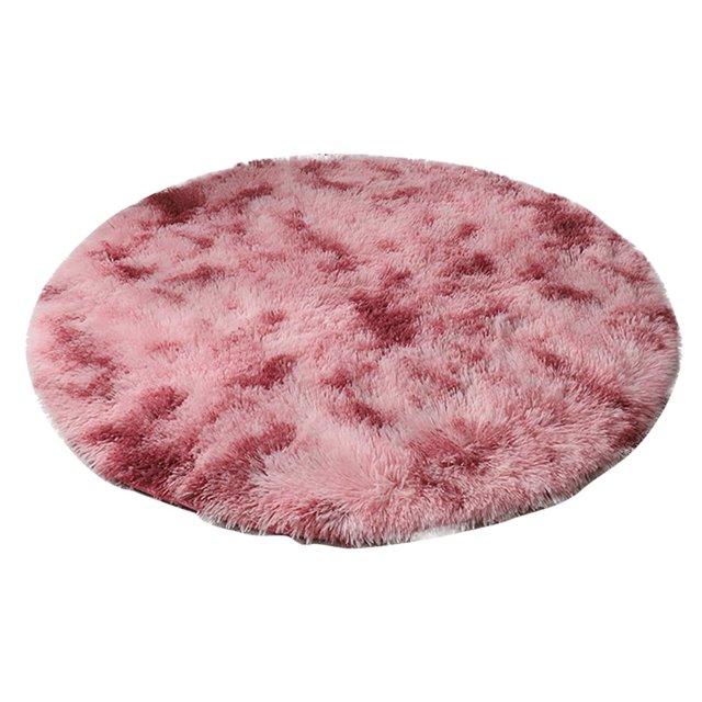 Estbridge Multicolor Round Rug For Girls Bedroom Circle Rug For Room Carpet For Teen Girls Room Circular Rug For Nursery Room Fuzzy Plush Rug For Dorm Cute Room Decor For Baby