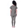 thumbnail image 3 of Moomaya Ensemble de Nuit pour Femmes Pyjama en Coton Tenue de Sommeil 2 Pcs Chemises de Nuit, 3 of 7