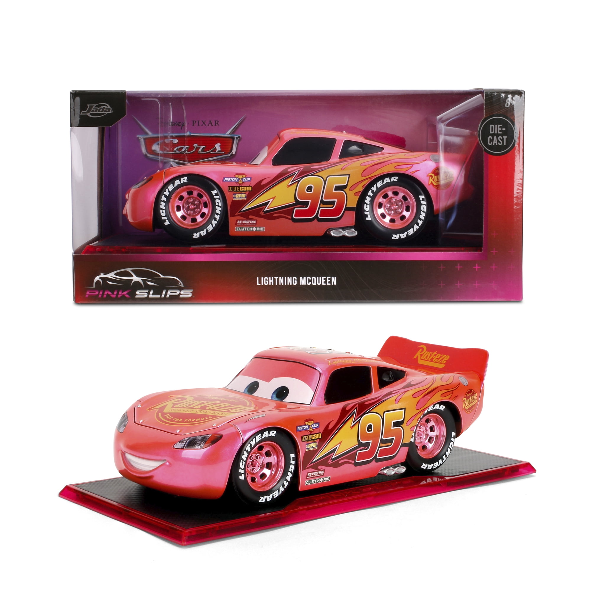 Jada Disney Pixar Cars 1:24 Pink Slips Lightning McQueen Die-cast