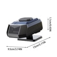 thumbnail image 3 of WMQPNNS New Trending Portable Car Heater 12V 200W Heater for Car Auto Car Heaters Car Windshield Thawing and Demisting Device 2 in 1 Fast Heating & Chill Reduction. Todays Deals Clearance Sale, 3 of 9