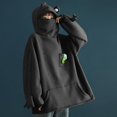 thumbnail image 1 of Pull à Capuche pour Femmes avec Poche Tridimensionnelle et Design Mignon, 1 of 9