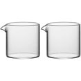 thumbnail image 1 of Sizikato 2pcs Transparent Glass Creamer, 4oz Mini Coffee Milk Creamer Pitcher., 1 of 7