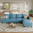thumbnail image 1 of LLappuil Modular Sectional Sofa, 5 Seat Modular Sectional Sofa with Storage, Faux Leather Waterproof Sofa for Living Room, 1 of 8