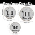 thumbnail image 3 of Door Sign Plate Circular Rustic Metal Sign with Dandelion 11:11 Distressed Rustic Round Hanging Sign for Home Porch Bedroom Patio House Number Plate,Name Plate,Address Plate,Metal Door Sign,Acrylic, 3 of 6