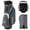 Grey, variant on Costway Golf Cart Bag Lightweight & Portable Golf Bag with 14-Way Top 6 Pockets Rain Hood Gray