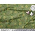 thumbnail image 2 of Soimoi polyester Crepe Fabric Texture & Autumn Leaves Print Sewing Fabric Yard 52 Inch Wide, 2 of 3