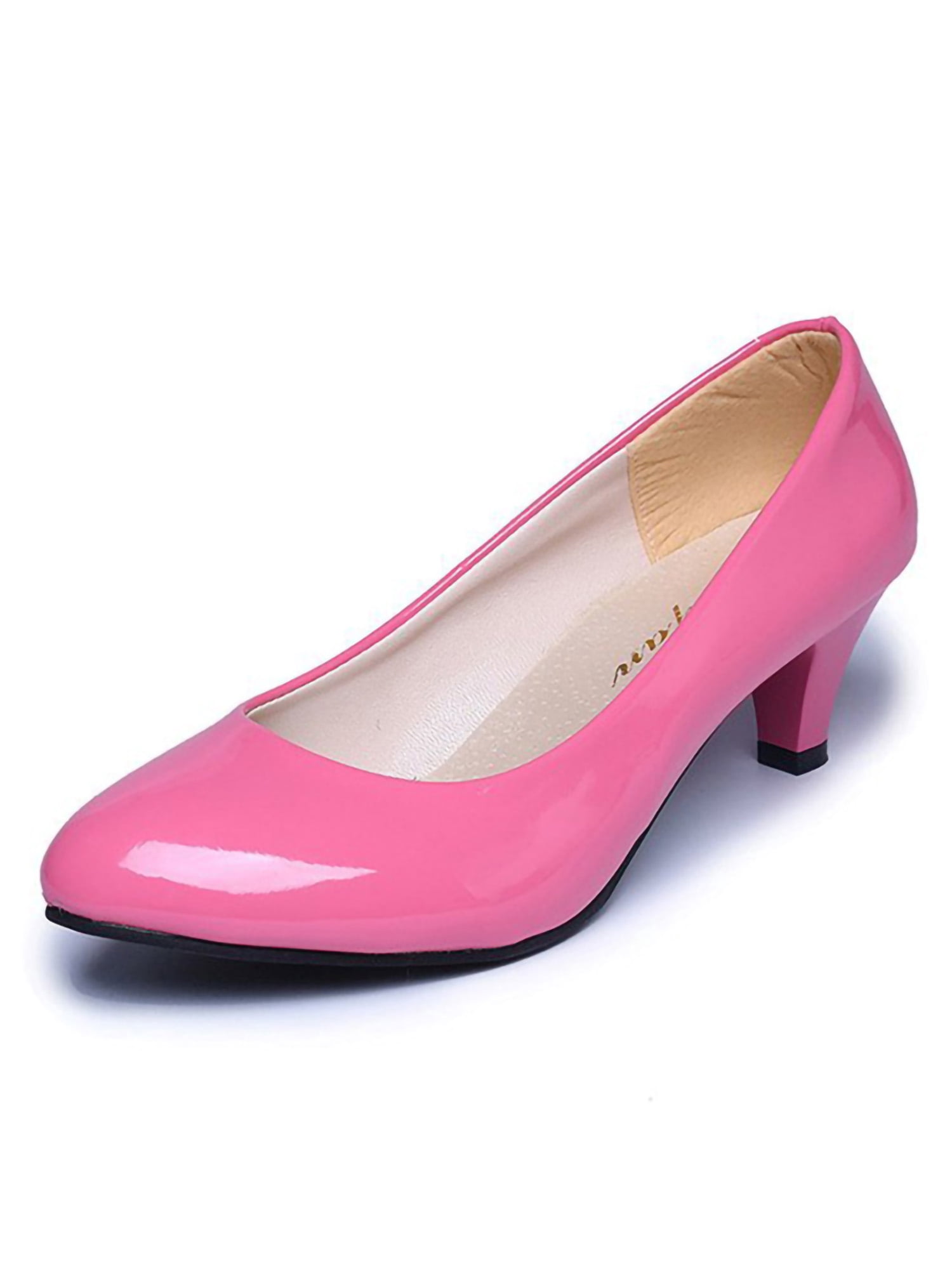 UKAP Escarpins à Talons Hauts pour Femmes à Bout Pointu, Chaussures à Enfiler, Escarpins pour Fête, Robe, Rose 5.5