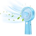 thumbnail image 1 of Boovnll Portable Fan, Adjustable High Speed USB Rechargeable Fans Lightweight Compact Handheld Fan for Outdoor, Travel, Camping, Vacation, Summer Gift, Mini Fan - Fan, 1 of 4