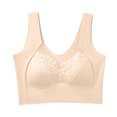 thumbnail image 1 of Timegard Plus Size Bras for Women No Underwire High Support Lace Comfort Back Smoothing Daily Bras, 1 of 7