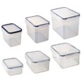thumbnail image 1 of Food Storage Containers with Lids Airtight, Plastic Storage Meal Prep Container, Stackable 100% Leakproof & Microwave Organization and Storage Sets, Lunch Containers (3 Pcs), 1 of 8