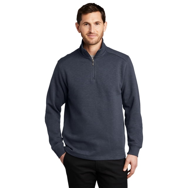 Port Authority &174; Pull 1/4-Zip en Molleton. F295 L Gris Ardoise