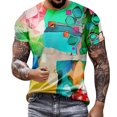thumbnail image 1 of EGNMCR T-Shirts à Manches Courtes pour Hommes Été Décontracté Col Rond T-shirt, Mode Hommes Décontracté Impression Numérique 3D Sport Manches Courtes Hauts d'Été Décontractés,, 1 of 5