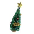 thumbnail image 3 of KLKCMS Mini Christmas Tree Decoration with Snow Frost, Xmas Decor, Small Bottle Brush Green 16cm, 3 of 9