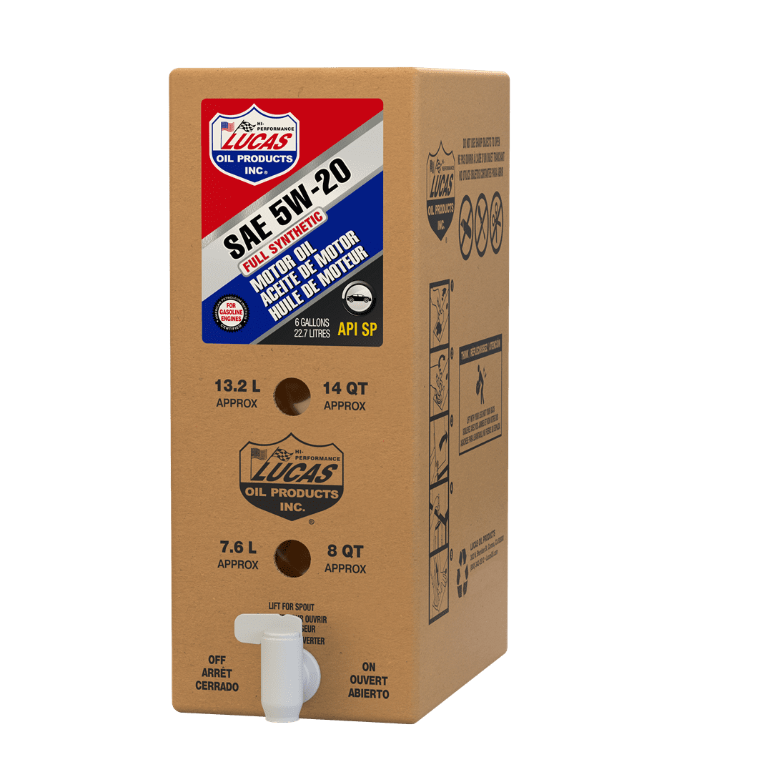 Lucas Oil Oil 18004 SAE 5W-20; Synthetic; 6 Gallon Bag In Box; Single
