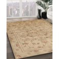 thumbnail image 2 of Ahgly Company Indoor Round Traditional Bronze Brown Persian Area Rugs, 4' Round, 2 of 6
