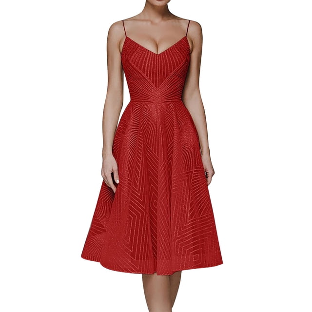 Ketyyh-chn99 Robes de Cocktail pour Femmes Robe de Mariée Robe Longue Formelle Maxi Grande Taille Robes Maxi de Fête Robe Élégante Rouge,TP