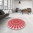 thumbnail image 4 of Ahgly Tapis d'Intérieur Lavable en Machine Carré Transitionnel Rose Pastel, 8 Pieds Carré, 4 of 7