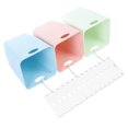 thumbnail image 3 of WEUVEB 1Set Sorting Small Trash Bin Square Simple Design Kitchen Garbage Bin Waste Recycling 5.5X4.32X4.32in, 3 of 7