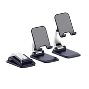 Desktop Cell Phone Holder Stand Foldable Phone Stand for Desk - Height Retractable Cell Phone Holder Portable Cellphone Cradle Desk Phone Holder Stand for Office