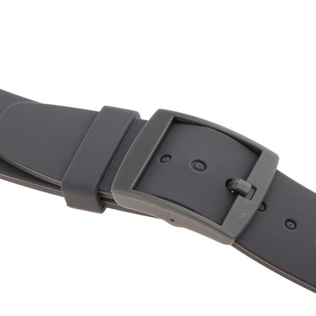 Baohd Versatile Silicone Watch Bands Watch Straps Replacement Rubber Wrist Band Gray 20mm 1Set