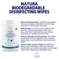 thumbnail image 3 of Natura Solutions Biodegradable Disinfecting Wipes, Eucalyptus, 160 Count, Single Use, White, 3 of 5