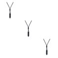thumbnail image 3 of Transemion Handmade Clear Quartz Crystal Necklace Energy And Elegance Master StoneAdjustable Obsidian 3Set, 3 of 6