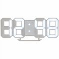 thumbnail image 1 of Lily'S Home Minimalist Led Clock With 3 Adjustable Brightness Levels And Ac/Dc Power Adapter - Digital Led Desk Clock | Wall Clock | Alarm Clock - White, 1 of 1