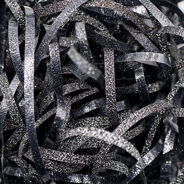 CHUANK Feildoo Shiny Paper Shred Box Filler for Gift Wrapping Packing 50g Glitter Raffia Paper Basket Filler Grass Stuffer for Easter Basket Filling A#Transparent White PR4579