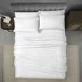 thumbnail image 3 of Swift Home Luxury 6-Piece Sheet Set with Extra Pillow Case, King, White, 3 of 8