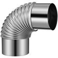 thumbnail image 1 of Wood Stove Flue Stainless Steel Chimney Exhaust Rustproof Elbow Exhaust, 1 of 8