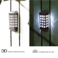 thumbnail image 2 of facefd 2PCS Outdoor Wall Lamp Solar LED Light Garden Waterproof Wall Light for Patios Parks white light, 2 of 6