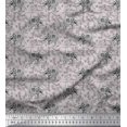 thumbnail image 1 of Soimoi Blue Moss Georgette Fabric Palm Tree & Sunset Beach Print Fabric by the Yard 42 Inch Wide, 1 of 3